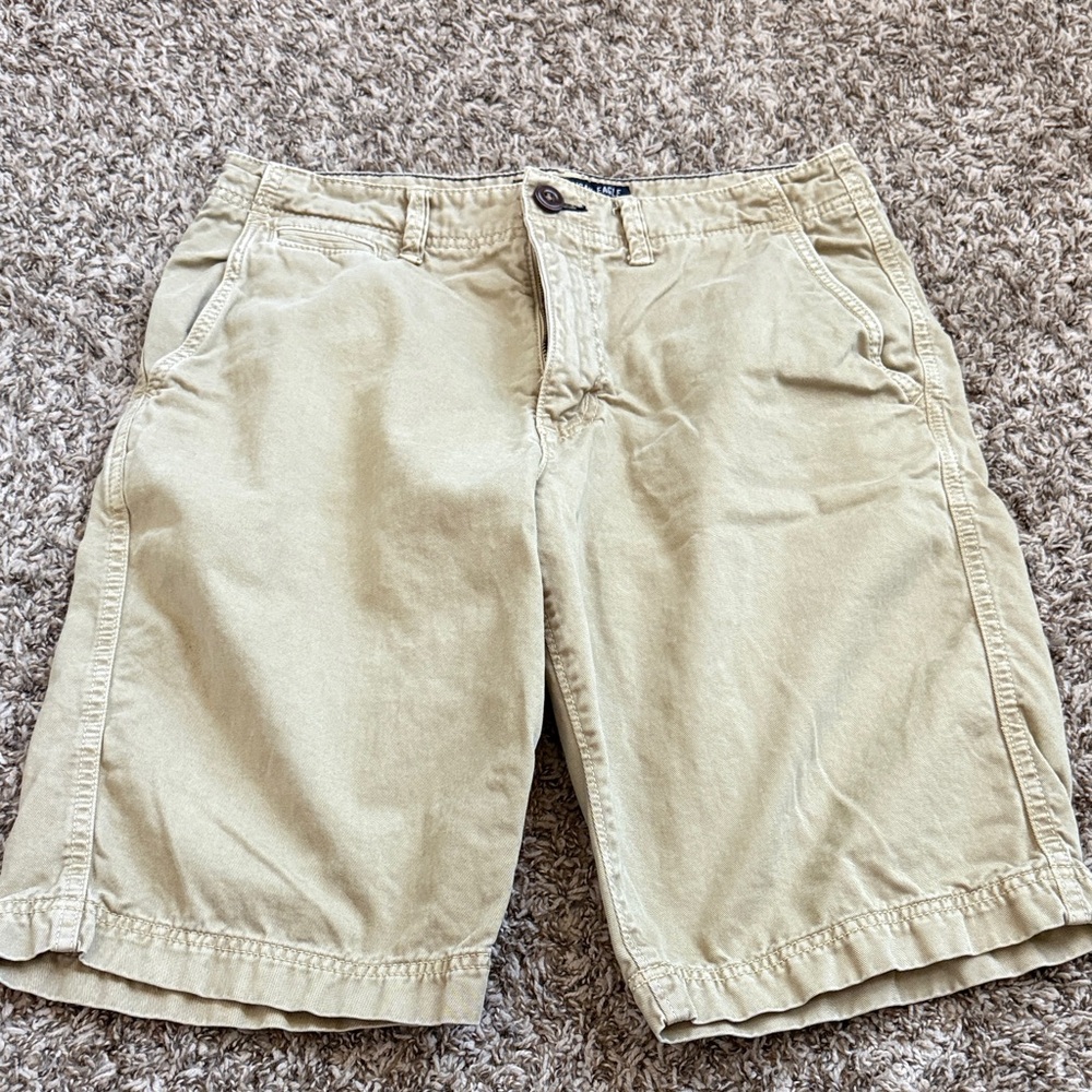 American Eagle Outfitters Men's khaki Cargo Shorts